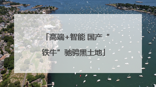 高端+智能 国产“铁牛”驰骋黑土地