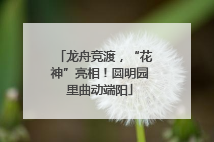 龙舟竞渡，“花神”亮相！圆明园里曲动端阳