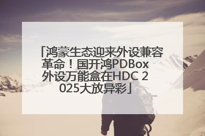 鸿蒙生态迎来外设兼容革命！国开鸿PDBox外设万能盒在HDC 2025大放异彩