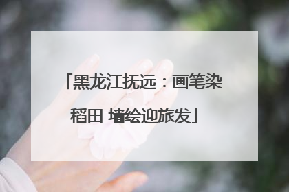 黑龙江抚远：画笔染稻田 墙绘迎旅发