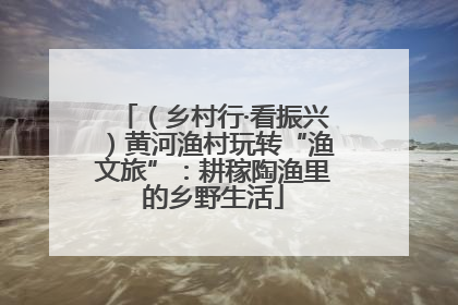 （乡村行·看振兴）黄河渔村玩转“渔文旅”：耕稼陶渔里的乡野生活