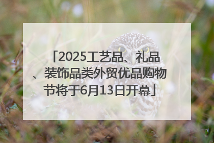 2025工艺品、礼品、装饰品类外贸优品购物节将于6月13日开幕