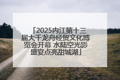 2025内江第十三届大千龙舟经贸文化博览会开幕 水陆空光影盛宴点亮甜城湖