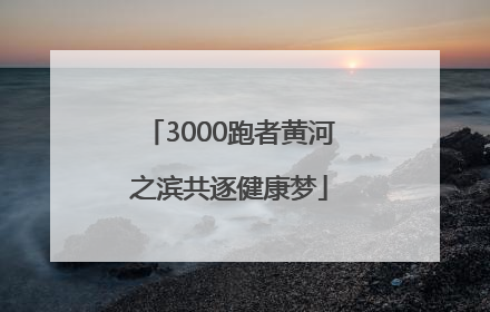 3000跑者黄河之滨共逐健康梦